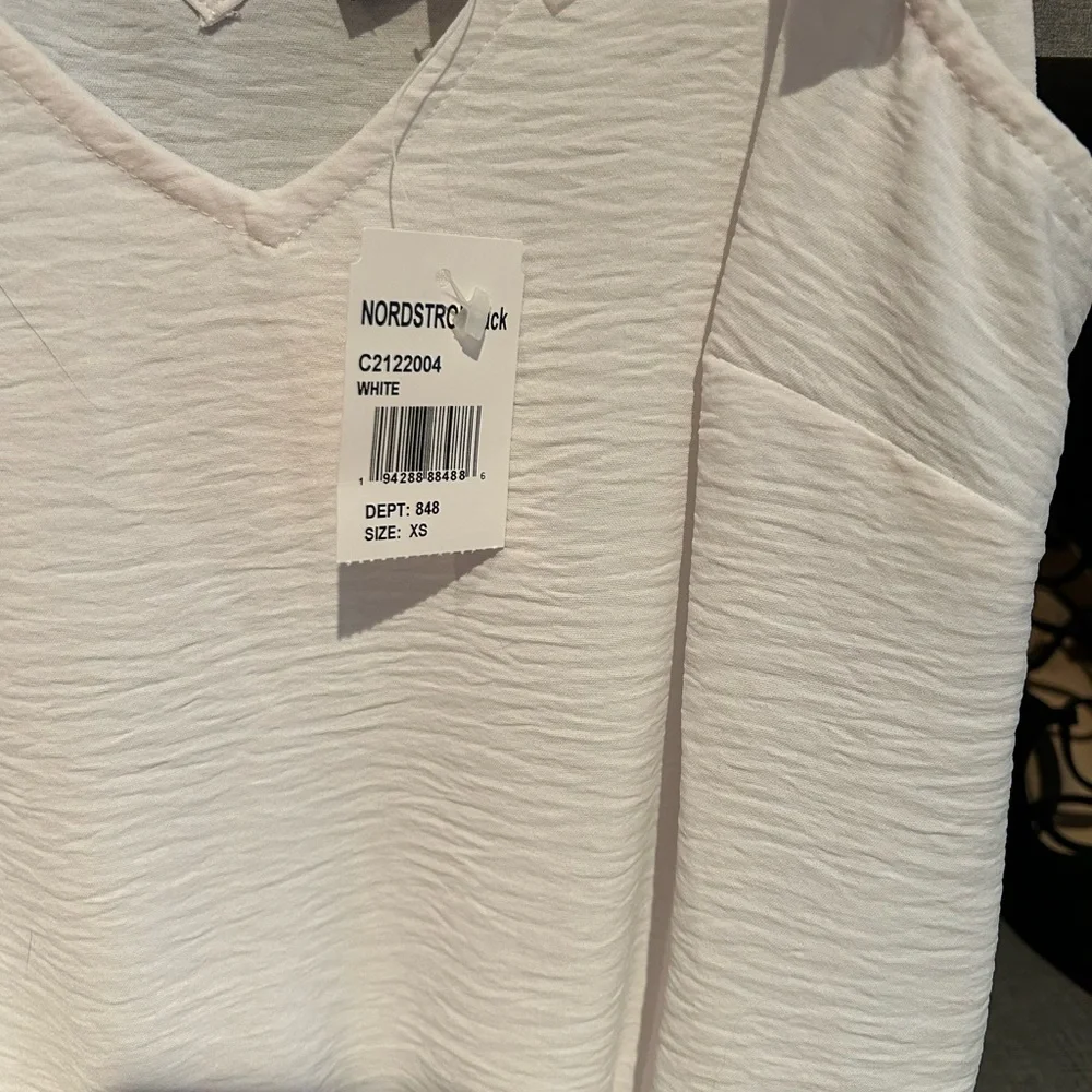 1. State Cream Tie Front Ribbed Tank Top - Picture 2 of 2